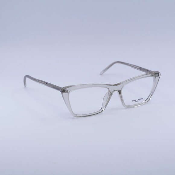 🕶️ New Saint Laurent SL737 MICA THIN OPT 004 Eyeglasses-Transparent Beige Frame - Picture 4 of 11
